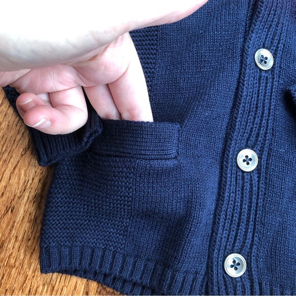 Angel Dear Shirts & Tops New Angel Dear Navy Shawl Collar Cardigan